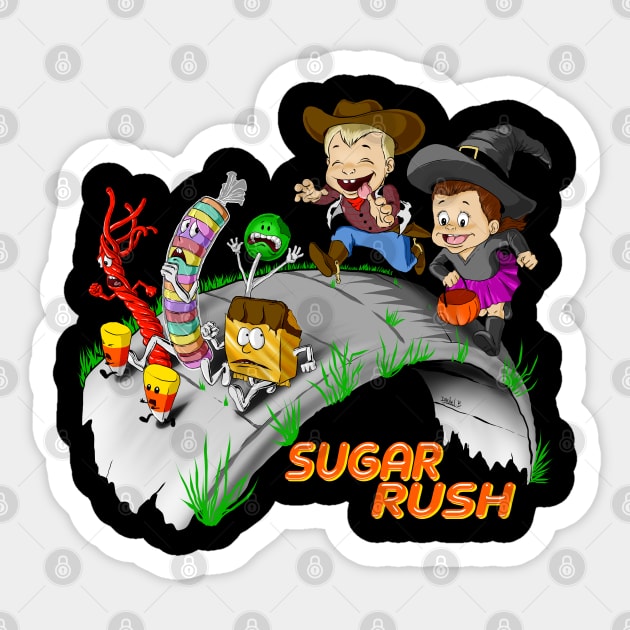 Sugar Rush Sticker by sk8rDan